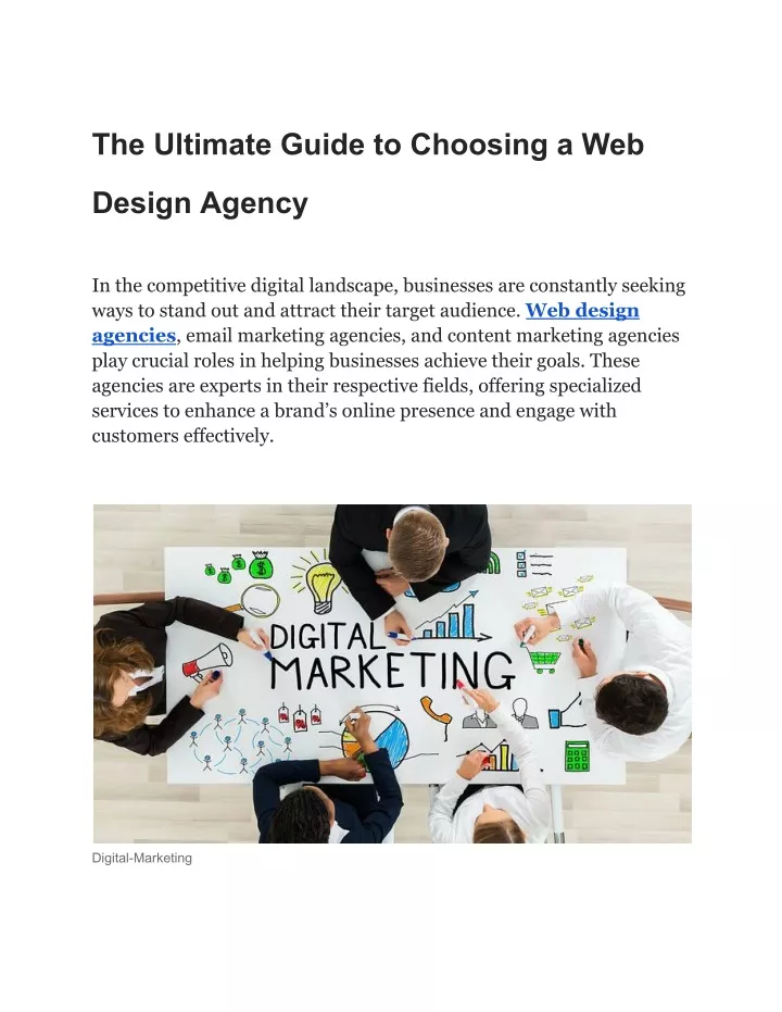 the ultimate guide to choosing a web