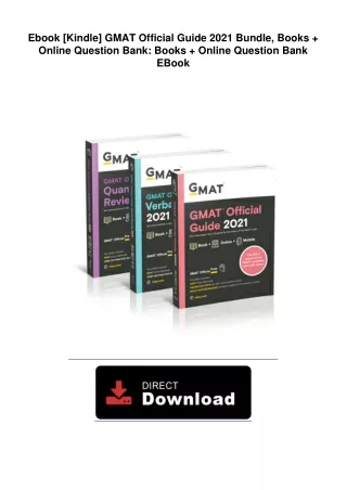 Ebook [Kindle]  GMAT Official Guide 2021 Bundle, Books   Online Question Bank:
