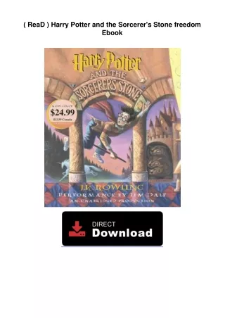 ( ReaD )  Harry Potter and the Sorcerer's Stone freedom Ebook