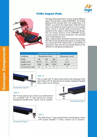 Catalog Friflo Impact Pads 1 Conveyor Component