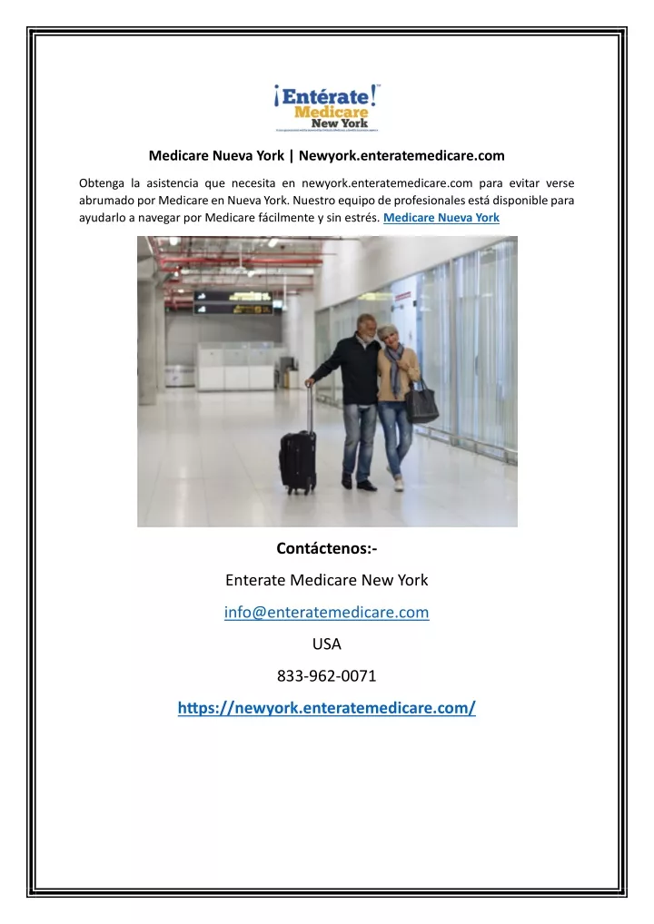 medicare nueva york newyork enteratemedicare com