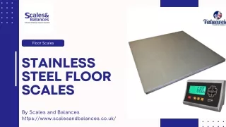 Stainless Steel Floor Scales By Scales and Balances