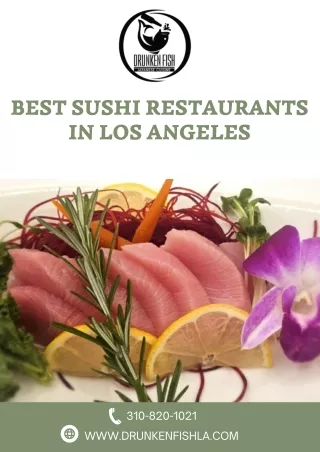 Best Sushi Restaurants in Los Angeles | Drunken Fish