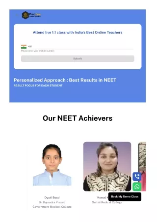 Best NEET Online Coaching