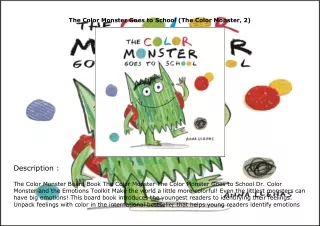 ⚡download The Color Monster Goes to School (The Color Monster, 2)