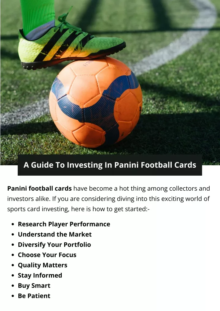 a guide to investing in panini football cards