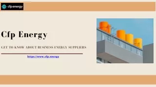 Get to know about business energy suppliers