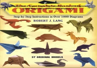 The-Complete-Book-of-Origami-StepbyStep-Instructions-in-Over-1000-Diagrams37-Original-Models-Dover-Crafts-Origami--Paper