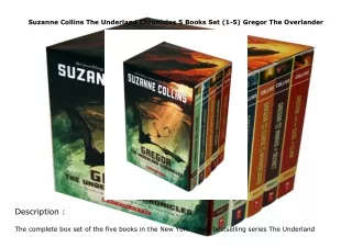 download❤pdf Suzanne Collins The Underland Chronicles 5 Books Set (1-5) Gregor The Overlan