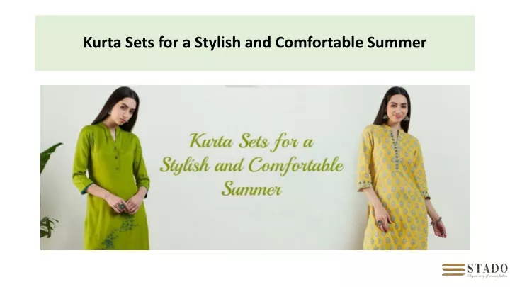 kurta sets for a stylish and comfortable summer