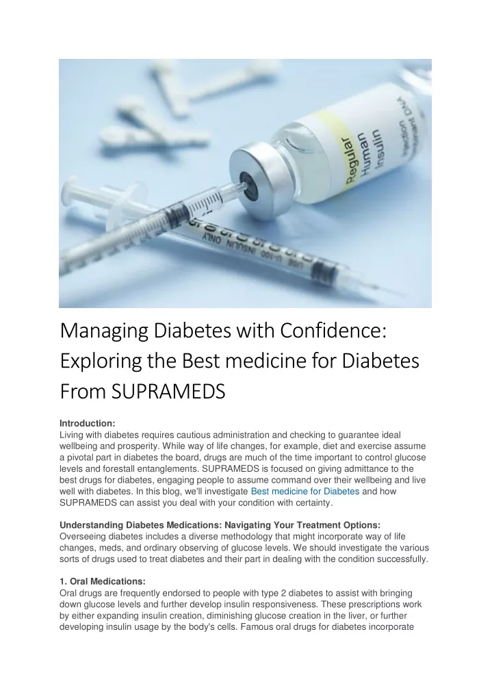 managing diabetes with confidence exploring