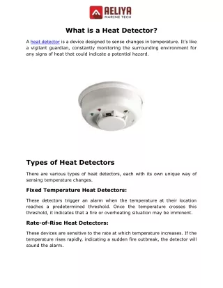 What is a Heat Detector?