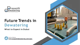 Prasanth Dewatering: Leading  Dewatering Contractors in Dubai