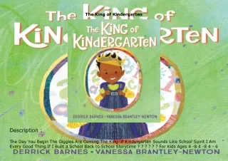PDF✔️Download❤️ The King of Kindergarten