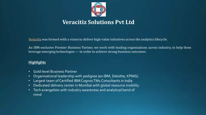 veracitiz solutions pvt ltd