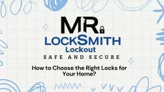 How to Choose the Right Locks for Your Home?