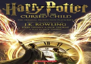 ⚡download Harry Potter and the Cursed Child, Parts One and Two: The Official Playscript
