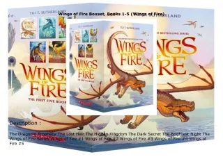 ❤️[READ]✔️ Wings of Fire Boxset, Books 1-5 (Wings of Fire)