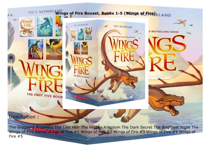 wings of fire boxset books 1 5 wings of fire