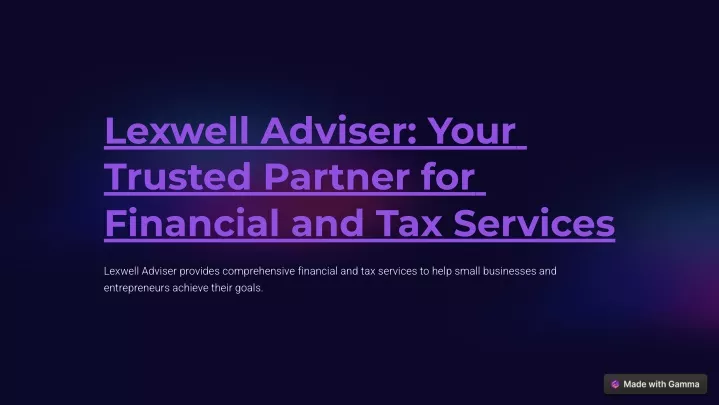 lexwell adviser your trusted partner