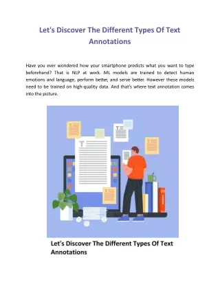 Let's Discover The Different Types Of Text Annotations