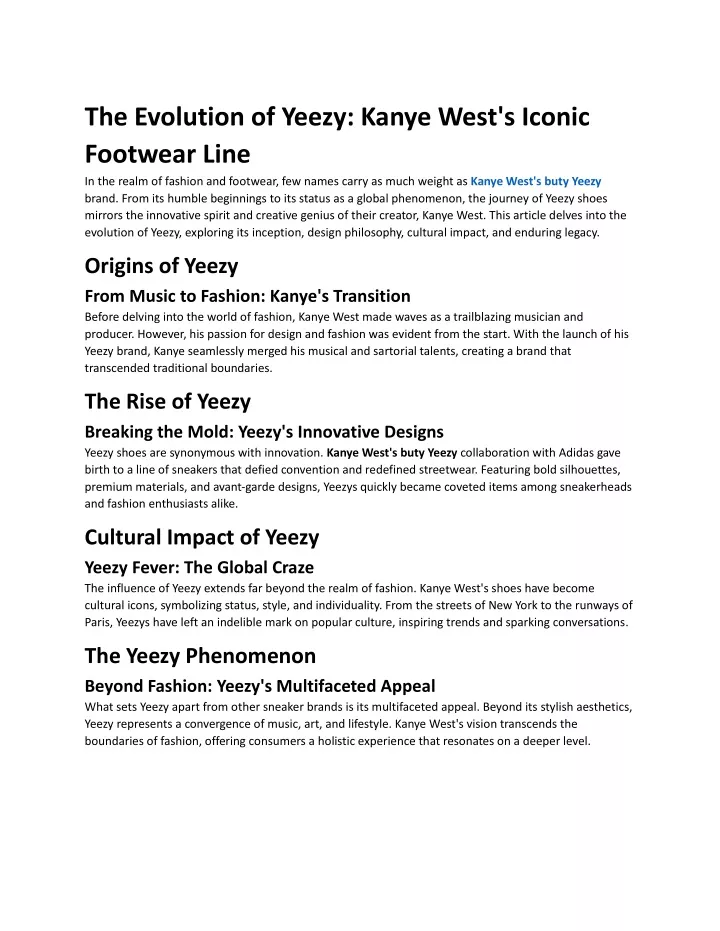 the evolution of yeezy kanye west s iconic
