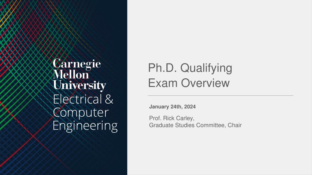 ph d qualifying exam overview spring 20
