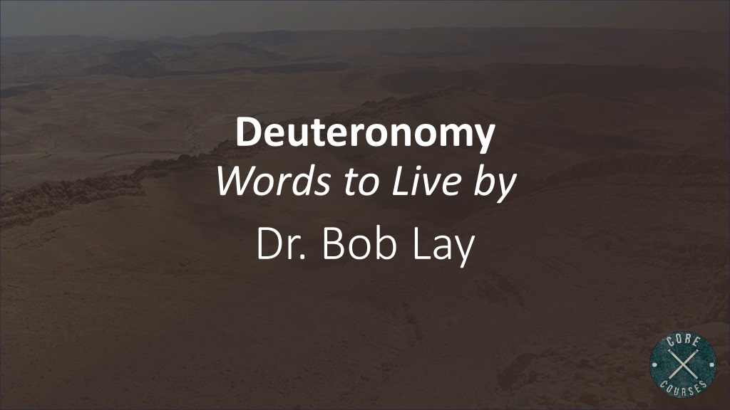 PPT - Insights into Deuteronomy: Moses' Farewell Address PowerPoint ...