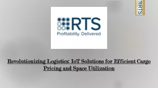 revolutionizing logistics iot solutions
