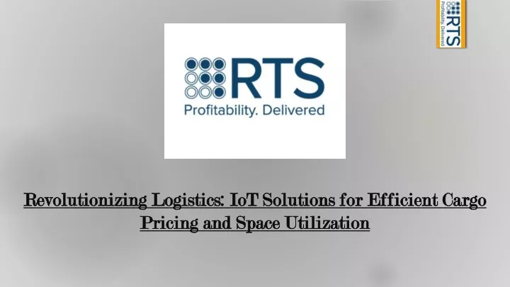 revolutionizing logistics iot solutions