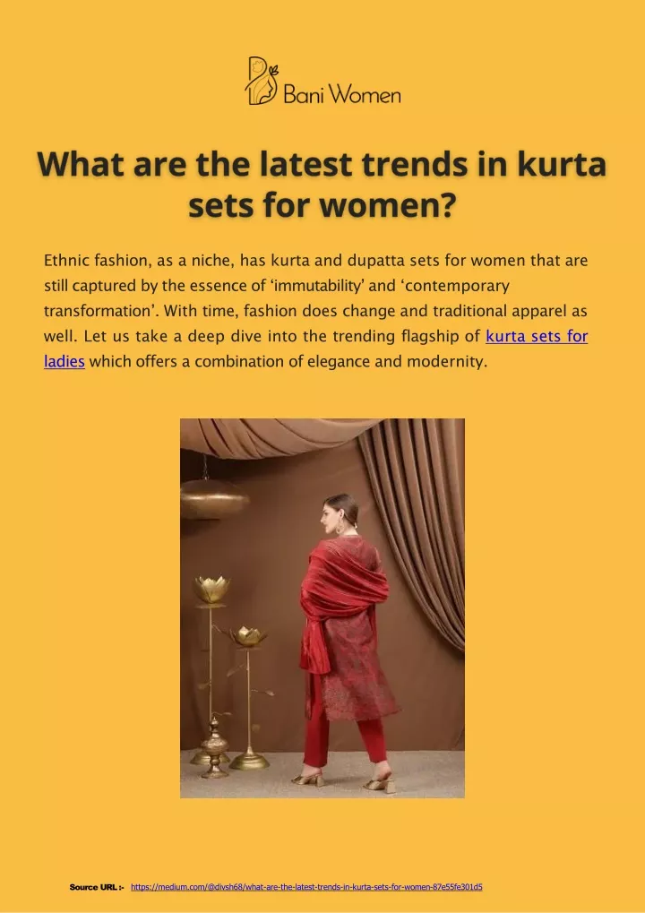 ethnic fashion as a niche has kurta and dupatta
