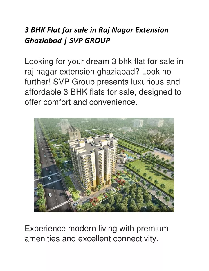3 bhk flat for sale in raj nagar extension