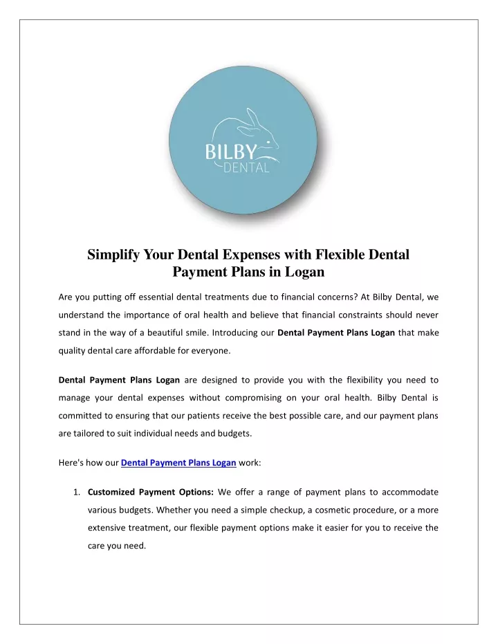 simplify your dental expenses with flexible