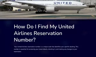 how do i find my united airlines reservation