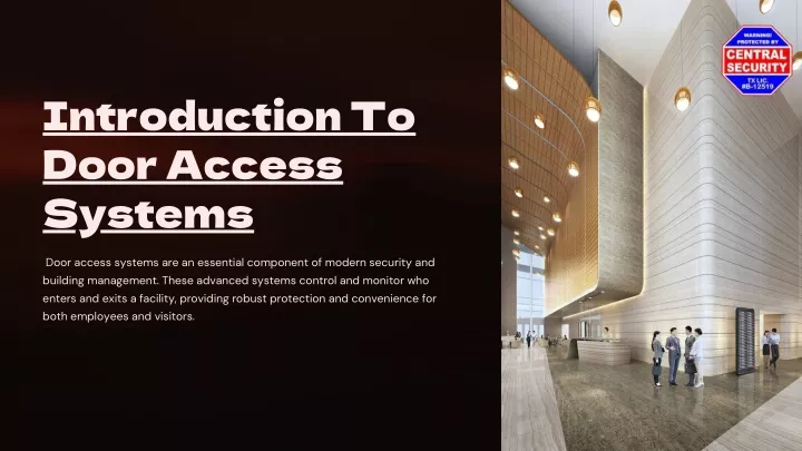 introduction to door access systems