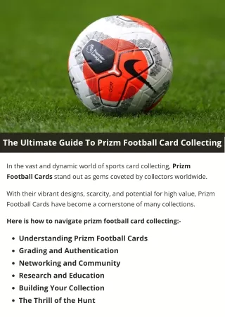 the ultimate guide to prizm football card
