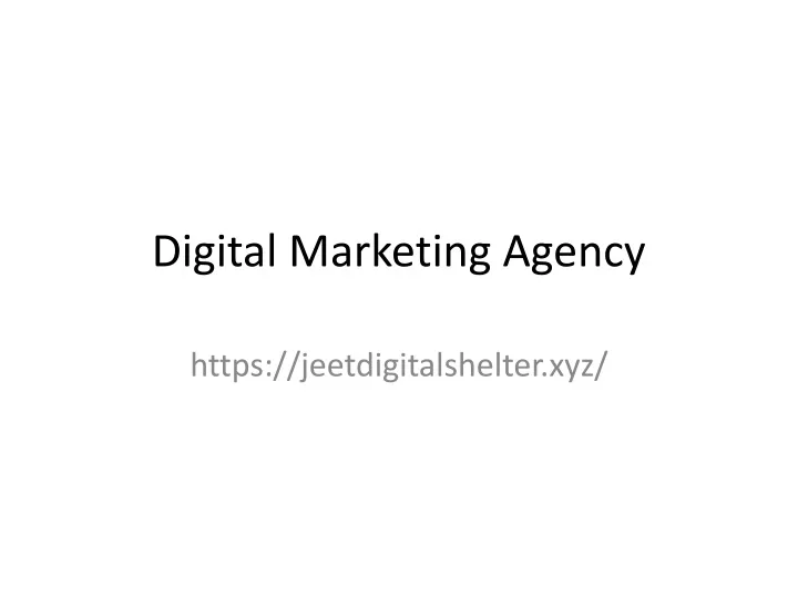 digital marketing agency