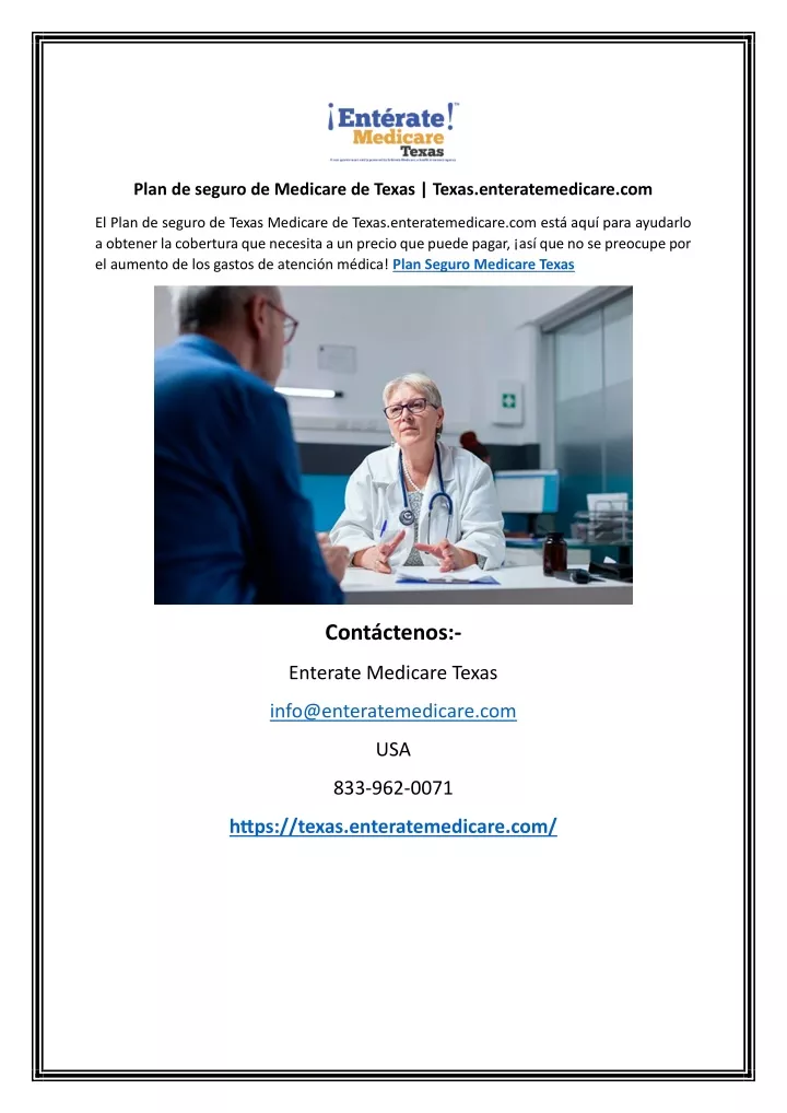 plan de seguro de medicare de texas texas