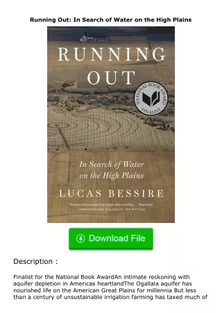❤️get (⚡️pdf⚡️) download Running Out: In Search of Water on the High Plains