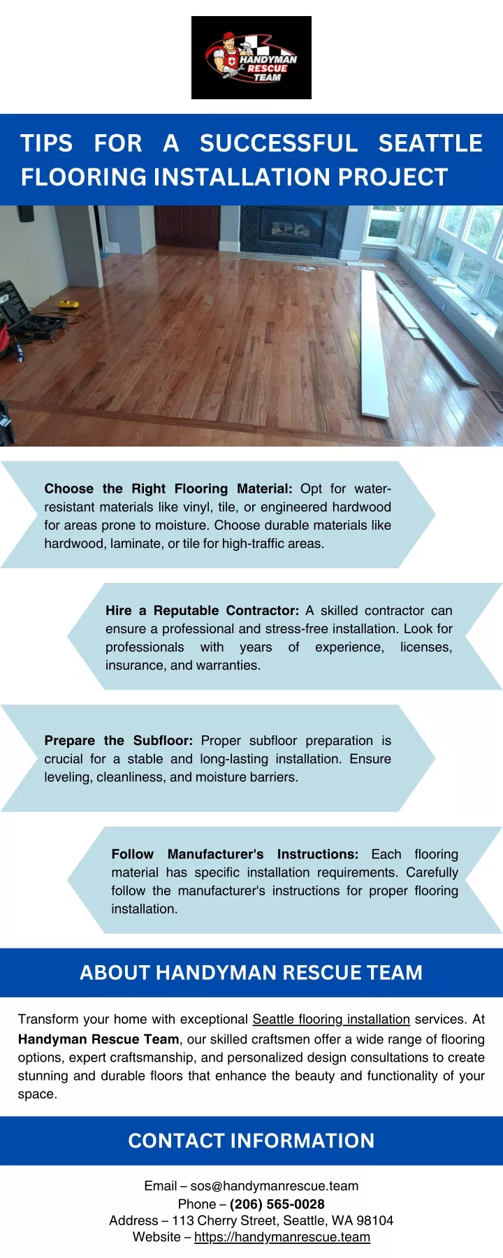 tips for a successful seattle flooring