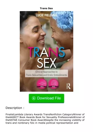 Download❤[READ]✔ Trans Sex