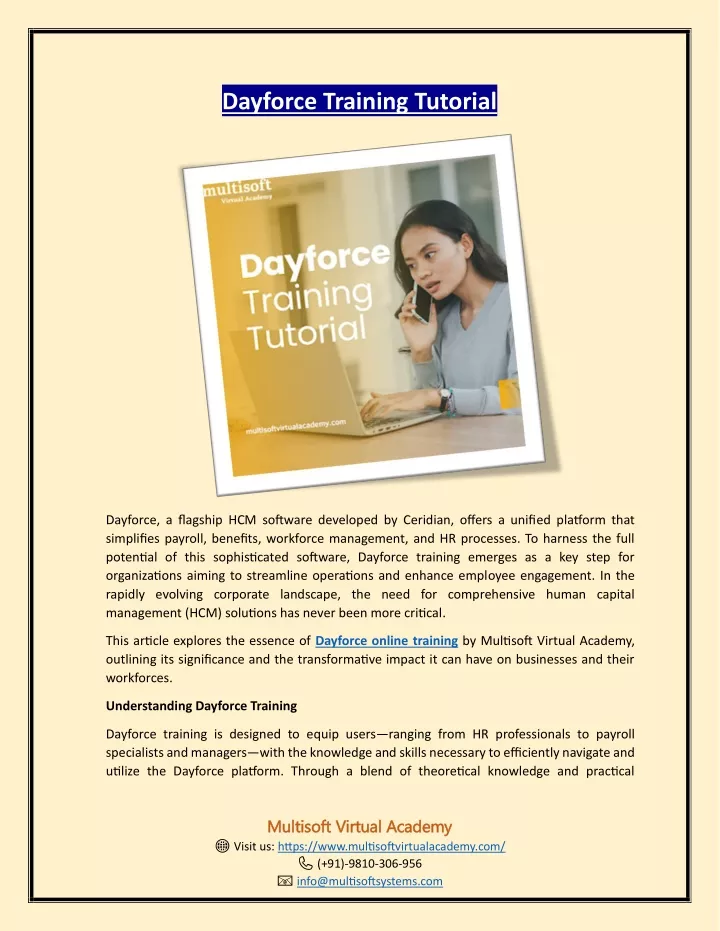 dayforce training tutorial