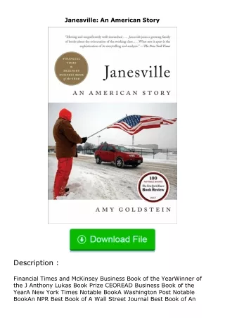 [PDF]❤READ⚡ Janesville: An American Story