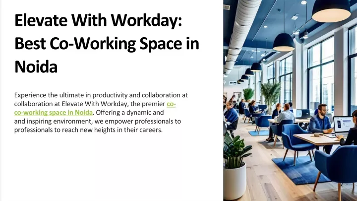 elevate with workday best co working space