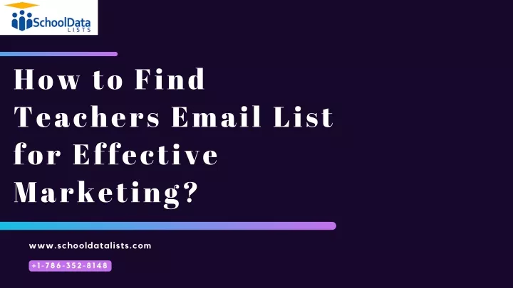 how to find teachers email list for effective