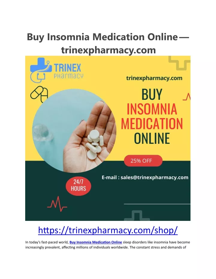 buy insomnia medication online trinexpharmacy com