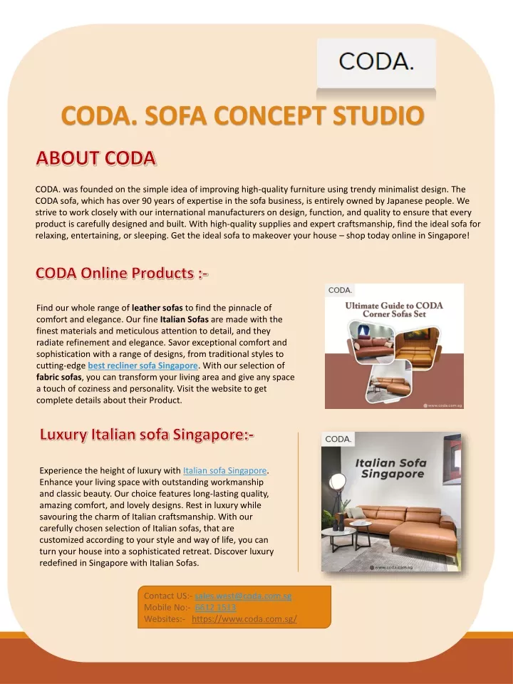coda sofa concept studio