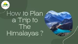 How to Plan a Trip to The Himalayas?