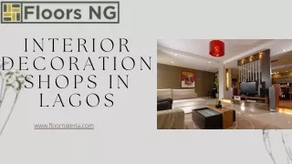 Interior decoration shops in Lagos make you home more attractive