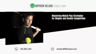 Mastering Match Play Strategies for Singles and Double Competition
